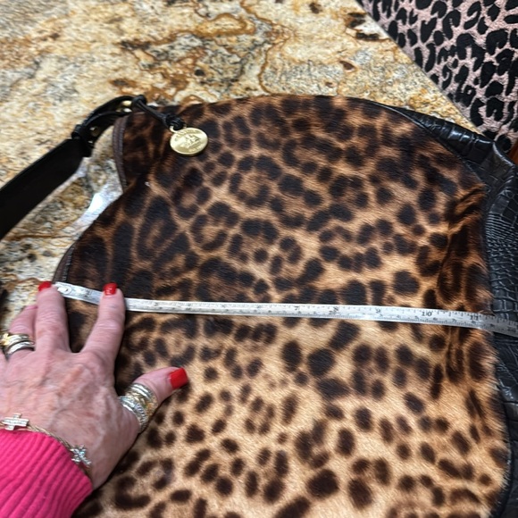Brahmin EUC Kathleen leather and calf hair hobo bag - Picture 16 of 16